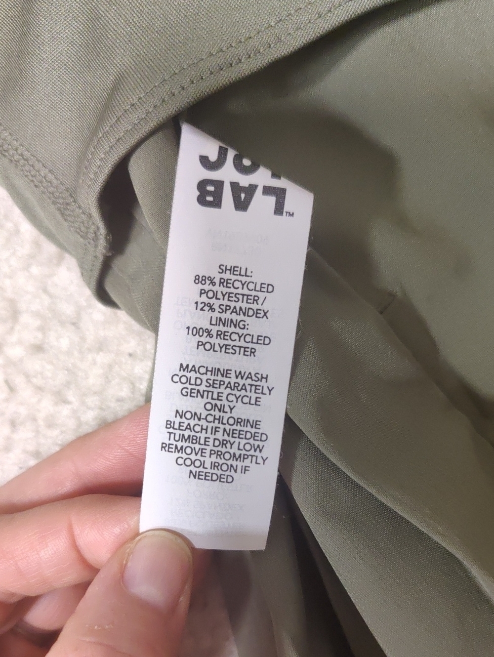JoyLab Olive Green Athletic Shorts Side Pleats Drawstring Y2K Hippie Sports Retr - Picture 12 of 14